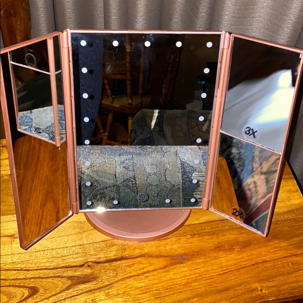 Small Pastel Pink Vanity Mirror